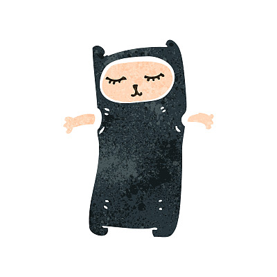 复古卡通猫服装图片下载