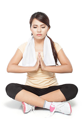 做瑜伽的美女图片下载