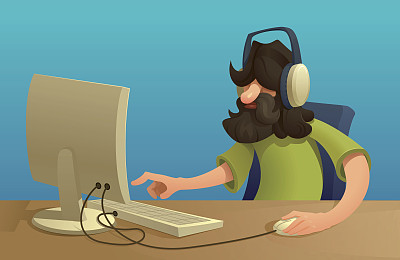 工作的程序员或经理图片下载