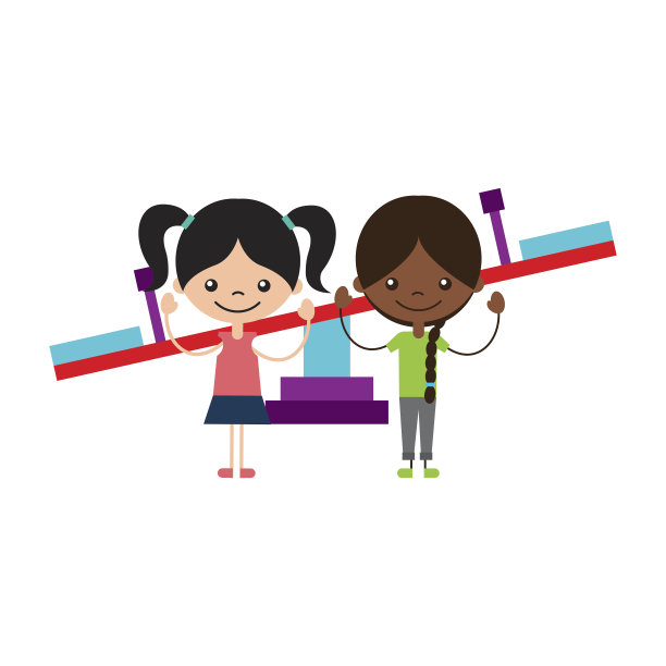 可爱的孩子在幼稚的游戏角色图标图片下载