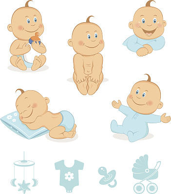 宝贝向量集图片下载