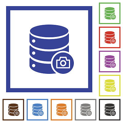 数据库快照平框图标图片下载