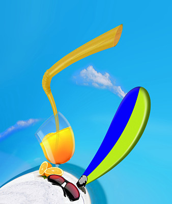 在海滩旅游和度假图片下载