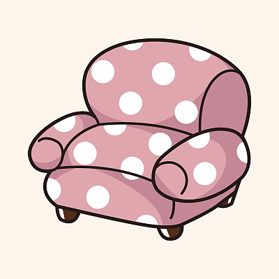 家具主题椅沙发元素向量，eps图片下载