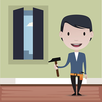 工人插图图片下载