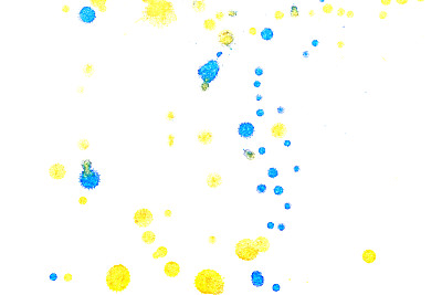 抽象黄蓝墨飞溅图片下载