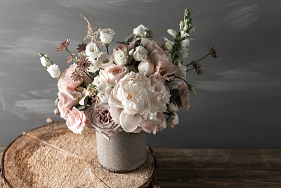 复古静物与花图片下载