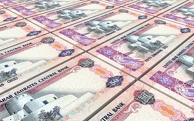 阿拉伯联合酋长国迪拉姆账单图片下载