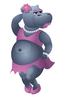 漂亮的河马图片下载