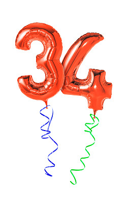 带丝带的红气球- 34号图片下载