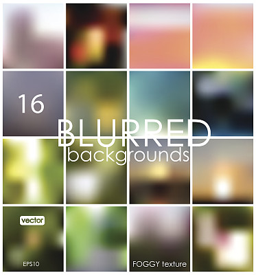 16个不同的模糊背景。16号。图片下载