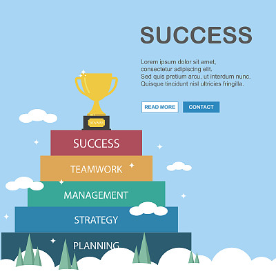 优胜杯平面设计。矢量插图。图片下载