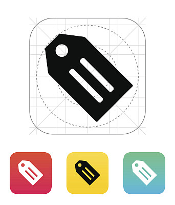 标签图标。图片下载