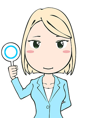 丸を出す女性图片下载