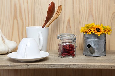 玻璃瓶里的蔓越莓干图片下载