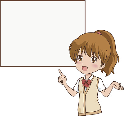 男孩站在白色背景下做手势图片下载