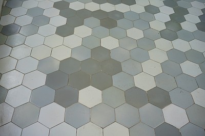 步道六边形混凝土砌块图片下载