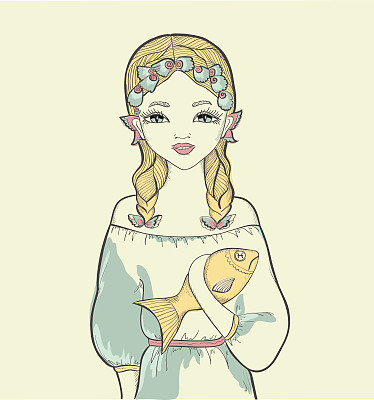 女孩。星座图片下载