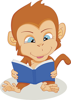 可爱的小猴读物图片下载
