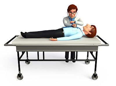 年轻医生分析病人图片下载