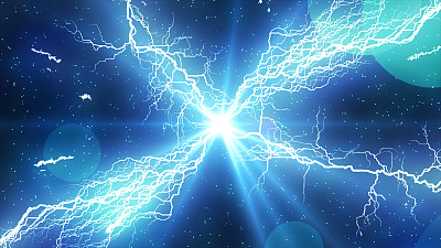 闪电和闪光粒子效应图片下载