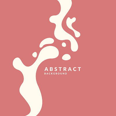 明亮的海报与白色飞溅。矢量插图最小平面风格图片下载