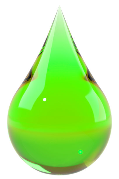 绿滴孤立在白色上图片下载