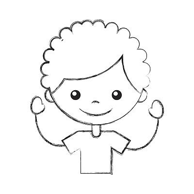 可爱的男孩角色图标图片下载