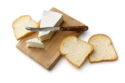 奶酪:布里干酪和面包图片下载