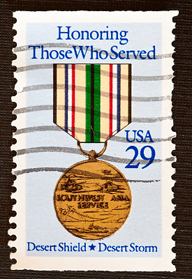 沙漠风暴奖章邮票图片下载