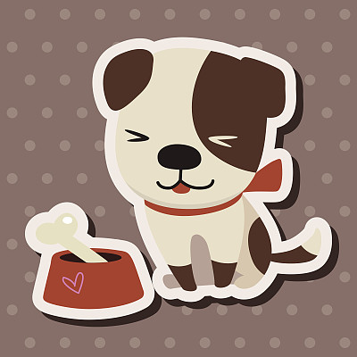 动物狗卡通主题元素图片下载