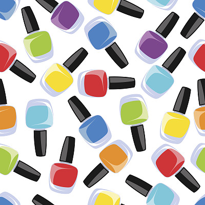 多色指甲油。图片下载