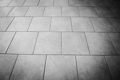 瓷砖地板黑色和白色图片下载