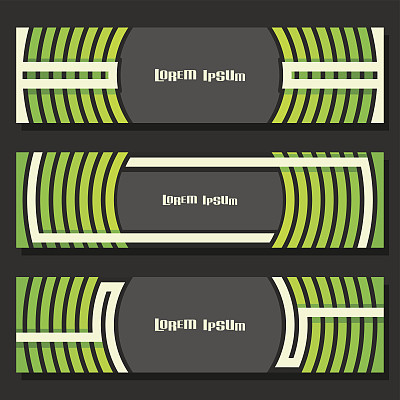 旗帜模板的向量集图片下载