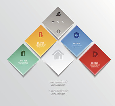 抽象箭头设计面板与纸横幅的商业设计。图片下载