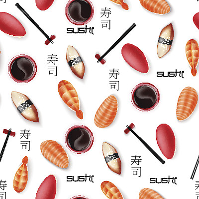 无缝的寿司模式图片下载