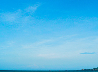 广阔的蓝天和大海图片下载