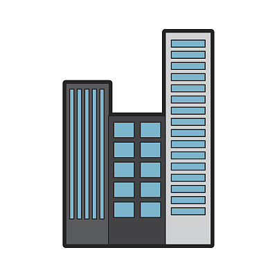 城市景观建筑图标图片下载