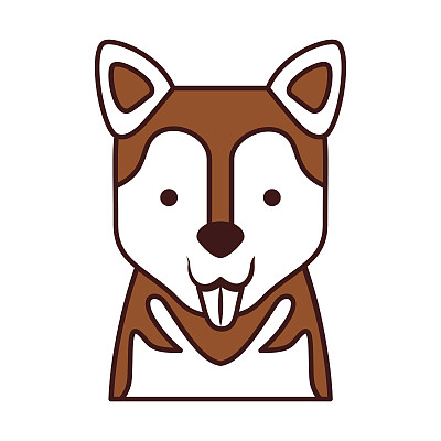 可爱的狗吉祥物图标图片下载