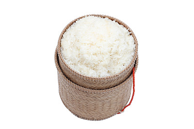 泰国老挝竹糯米饭容器图片下载