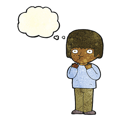 卡通惊奇男人与思想泡泡图片下载