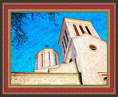 城市教堂(绘画技法)图片下载