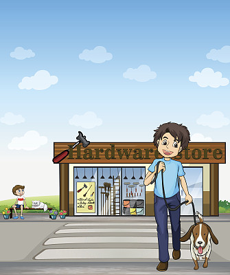 男孩过马路图片下载