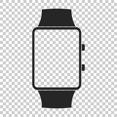 观察矢量图标。时钟平坦的插图。图片下载