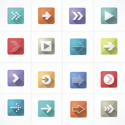 箭头图标设计集图片下载