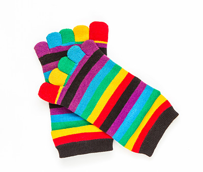 白色背景的棉袜。图片下载