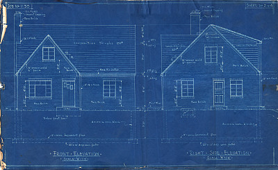 房子蓝图正面图片下载