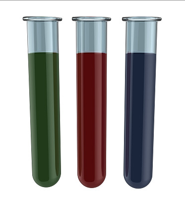 白色背景上的试管图片下载