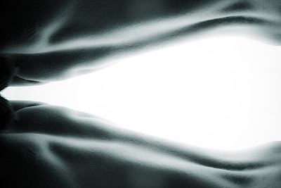 身体部位的黑白拼贴画图片下载