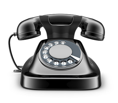 黑色的旧电话图片下载
